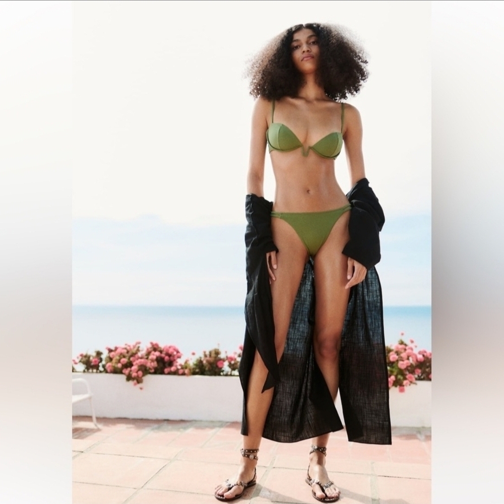 Zara Olive Green Bikini Set